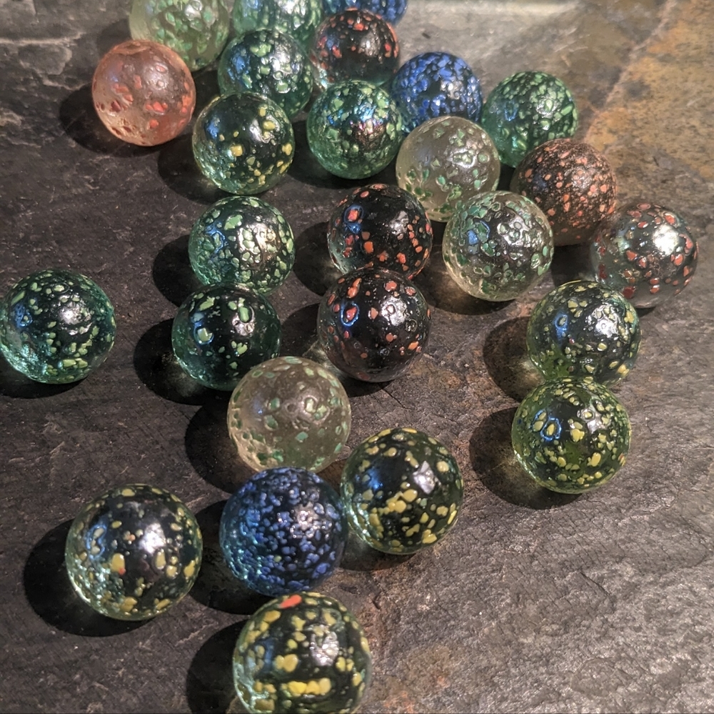 Vintage marbles small tote load
